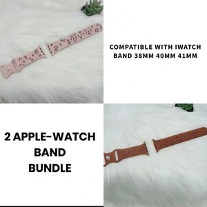 New Floral Design Apple Watch Bands  38mm 40mm 41mm Bundle 2